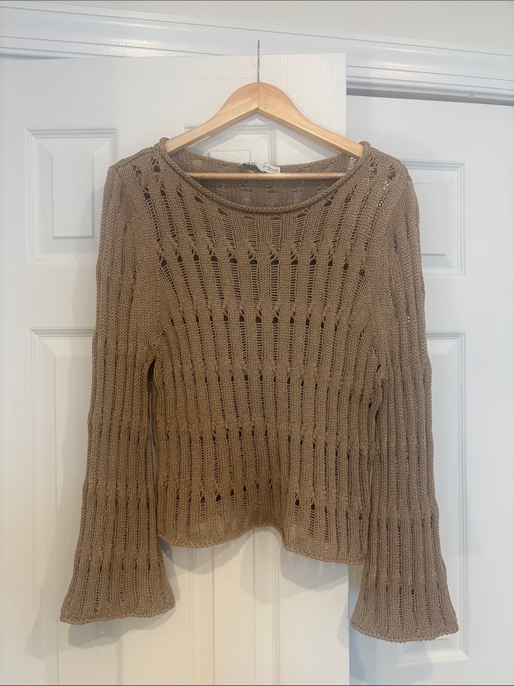 Zara Women's Open-Knit Lightweight Sweater